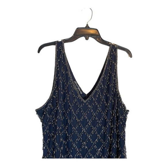 Pisarro NIGHTS Beaded Sheath Cocktail Dress - Picture 7 of 13